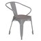 Flash Furniture Silver Metal Stack Chair with Gray Poly Resin Seat CH-31270-SIL-PL1G-GG - alternate 9